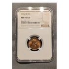 1942 D Lincoln Wheat Small Cent MS 66 RD NGC Copper Denver KM#132