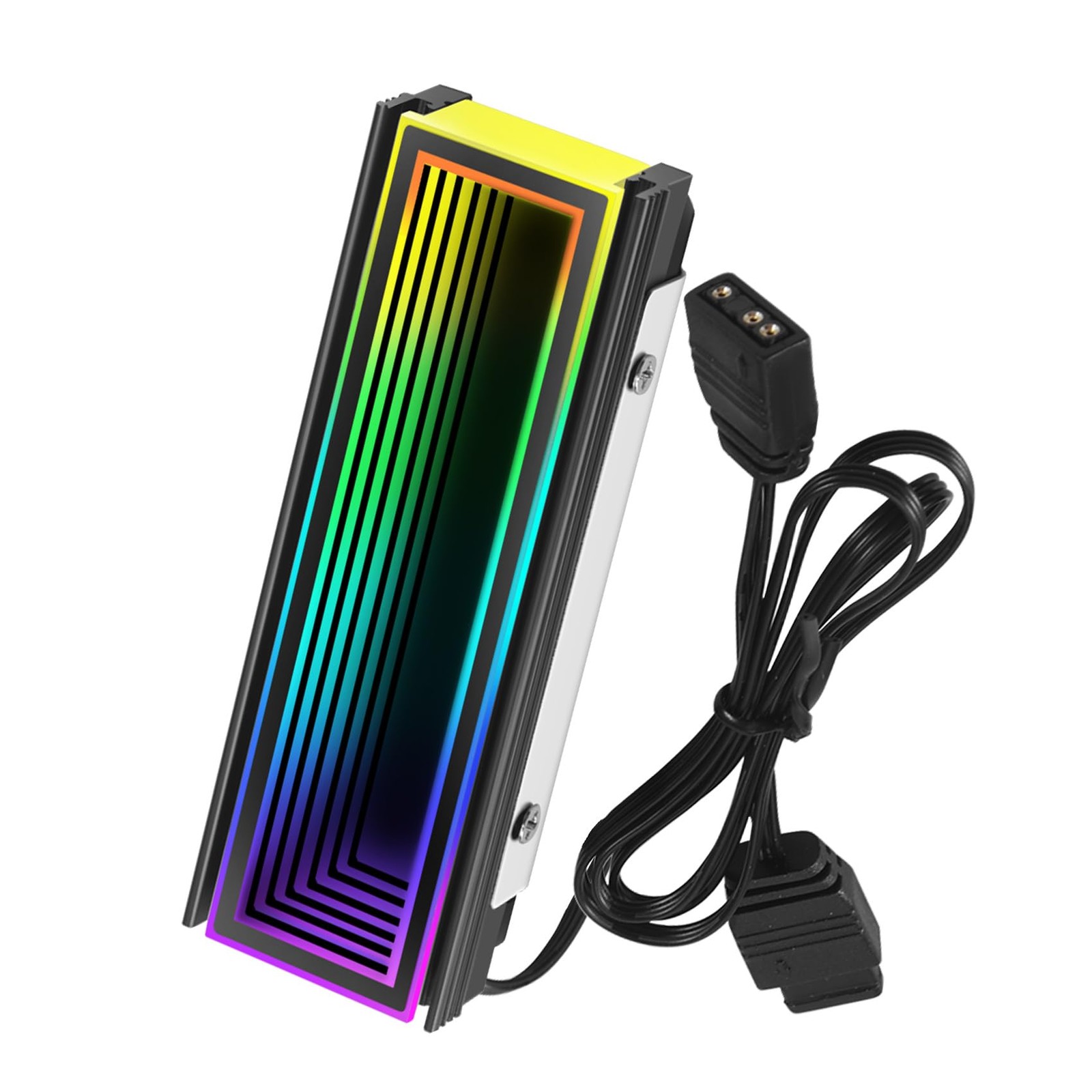 Refroidisseur SSD M2 ARGB 5V Anti-Surchauffe avec Coussinets Thermiques