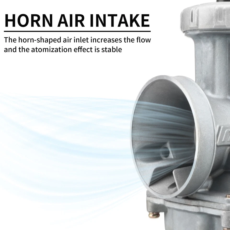 NIBBI PWK 38mm Carburetor For Gas Gas KTM Kawasaki Honda Suzuki Yamaha Pit Bike - Image 2 of 4