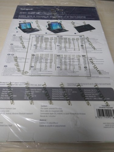 Targus fit-n-grip Universal Keyboard Case -Fits any 9.7"- 10.1" tablet - Opened. - Picture 11 of 15