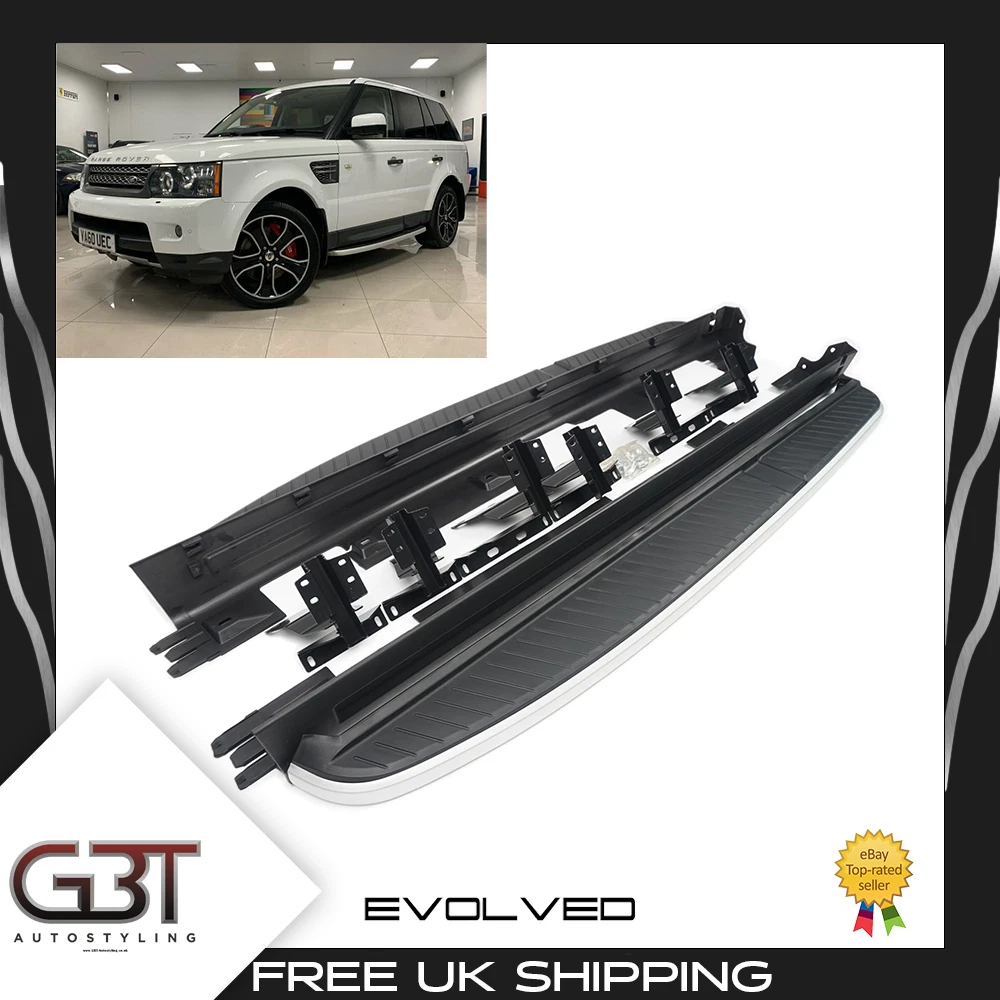FOR RANGE ROVER SPORT L320 05 13 OE STYLE SIDE STEPS RUNNING