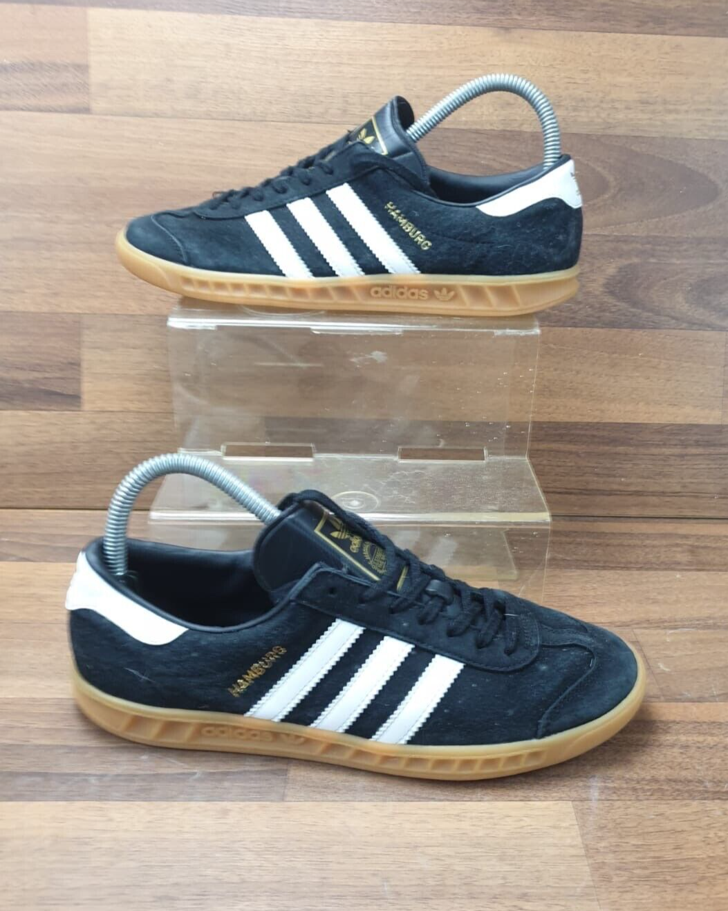 White Suede Gumsole Mens Trainers UK 