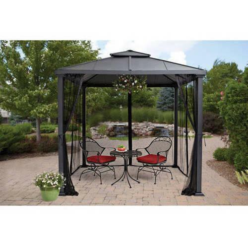 8'x8' Luxury Outdoor Gazebo Patio Steel 