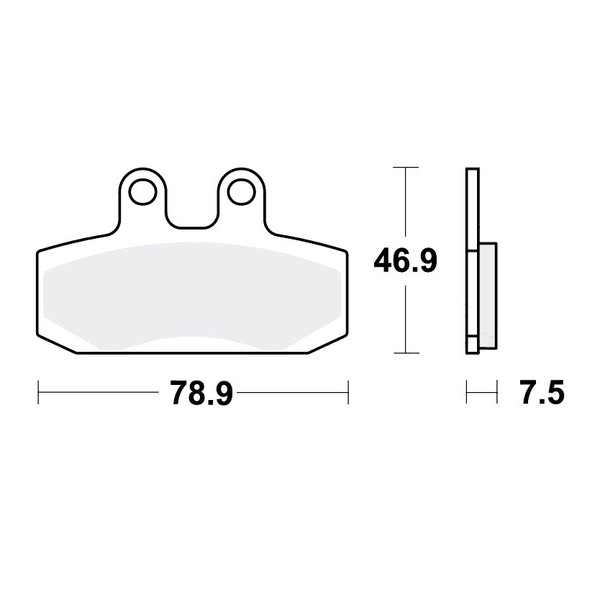 TRW EC BremsbeläGe Passend Vorn FüR Honda SJ 50 Bali Bj. 1995-2001-image