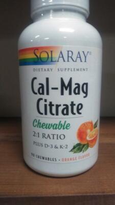 Cal-Mag Citrate Chewable 90 Chewables 2:1 Ratio 01/20