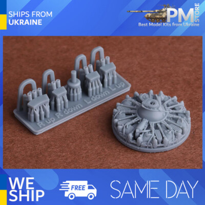 SBS 72082 1/72 FM-2 Wildcat engine and exhaust set for Arma Hobby