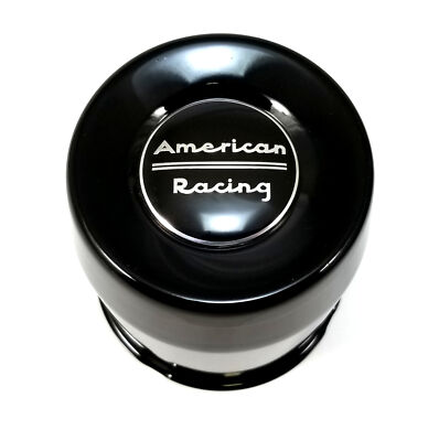 American Racing Black Center Cap – Snap-In, Closed-End, 3-7/8" OD, Fits 5/6L AR767 AR923 AR172 Baja AR901