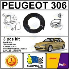 PEUGEOT 306 (3 PORTES PHASE I-II-III) KIT DE JOINT POUR LES PORTES & HAYON 3 PCS