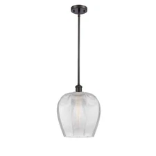 Innovations 12" Ballston Norfolk Mini Pendant 1S, BZ/CL - 516-1S-OB-G462-12