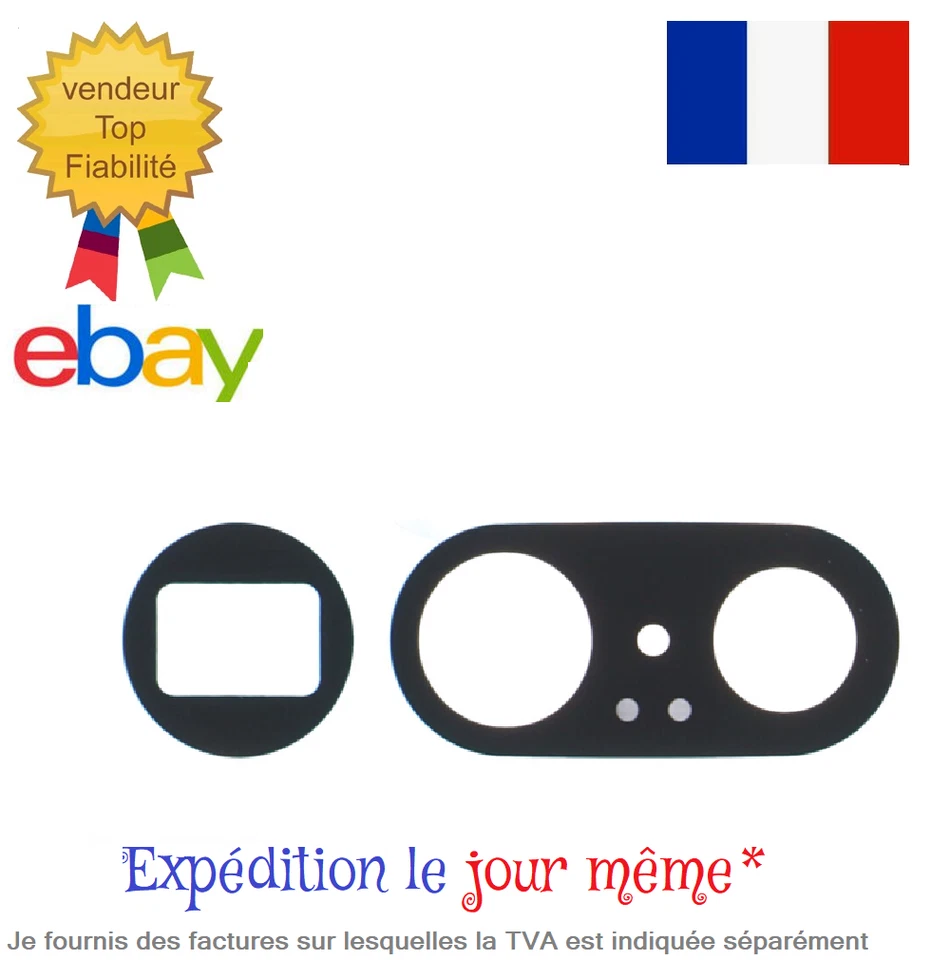 Pour GOOGLE PIXEL 7 PRO Verre lentille appareil photo vitre arrière avec adhésif