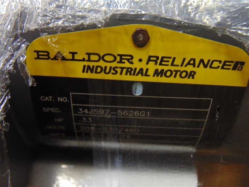 NEW 1/3 HP Baldor V400894.B01 3 Phase Industrial Motor 1725 RPM 208-230/460V - Image 2 of 4
