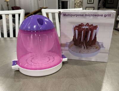 Multipurpose Microwave Grill for Bacon & Other Food with Anti-splash Cover. *New