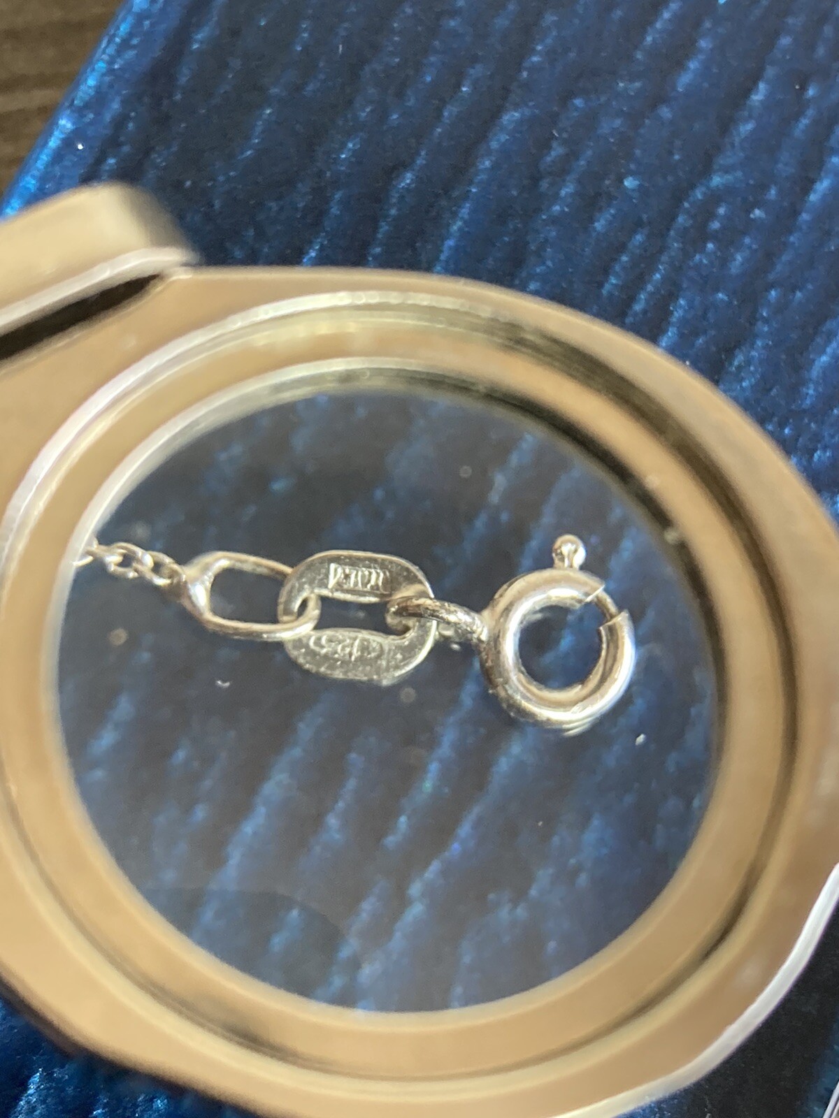 Sterling 925 Solid Silver Cross Pendant Rolo Chai… - image 12