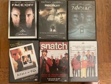 6 DVD lot best drama FACE/OFF, Snatch, Recruit CIA Pacino Travolta Del Toro Moss