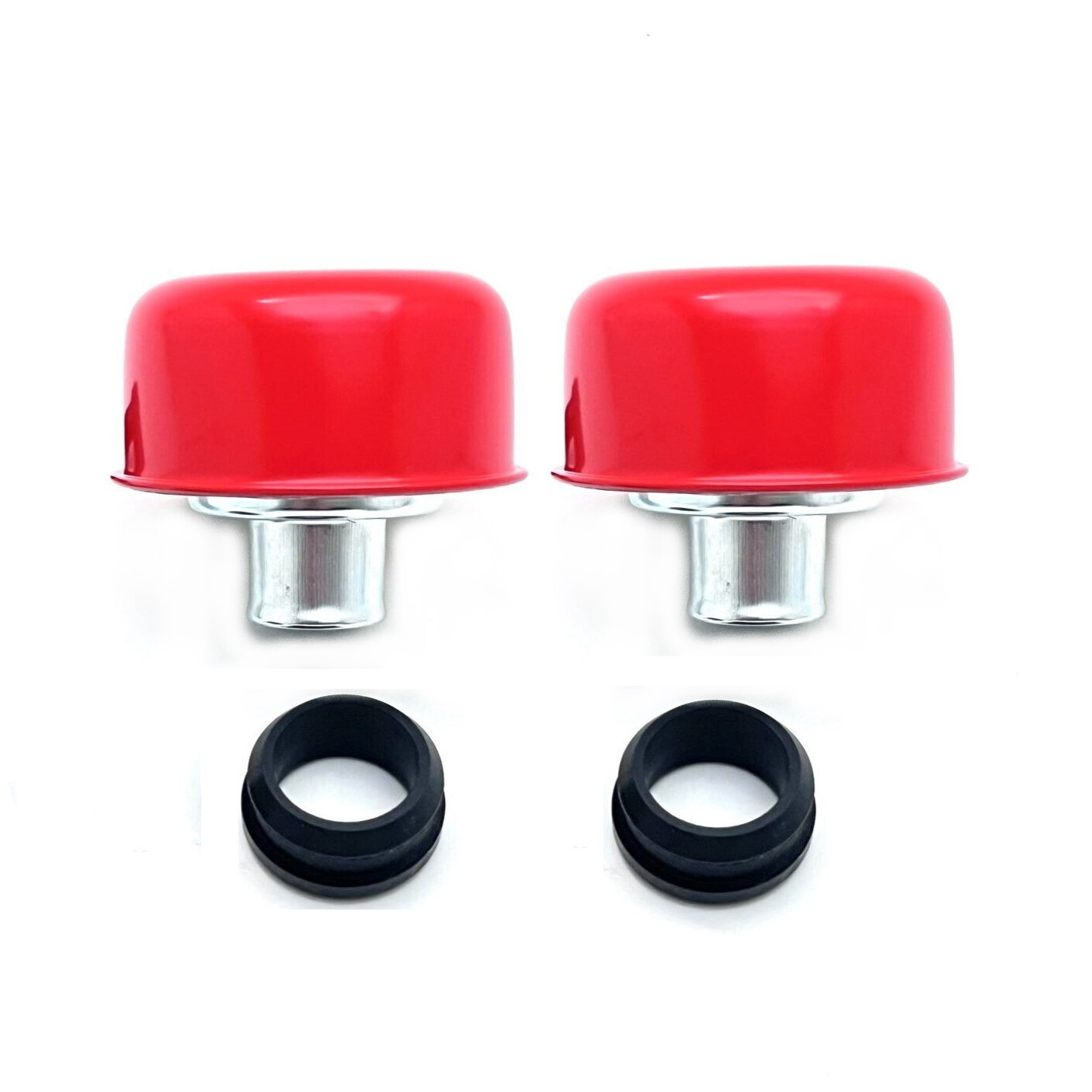 Valve Cover Breather Caps 1" Neck PushIn Universal Chevy Ford Mopar