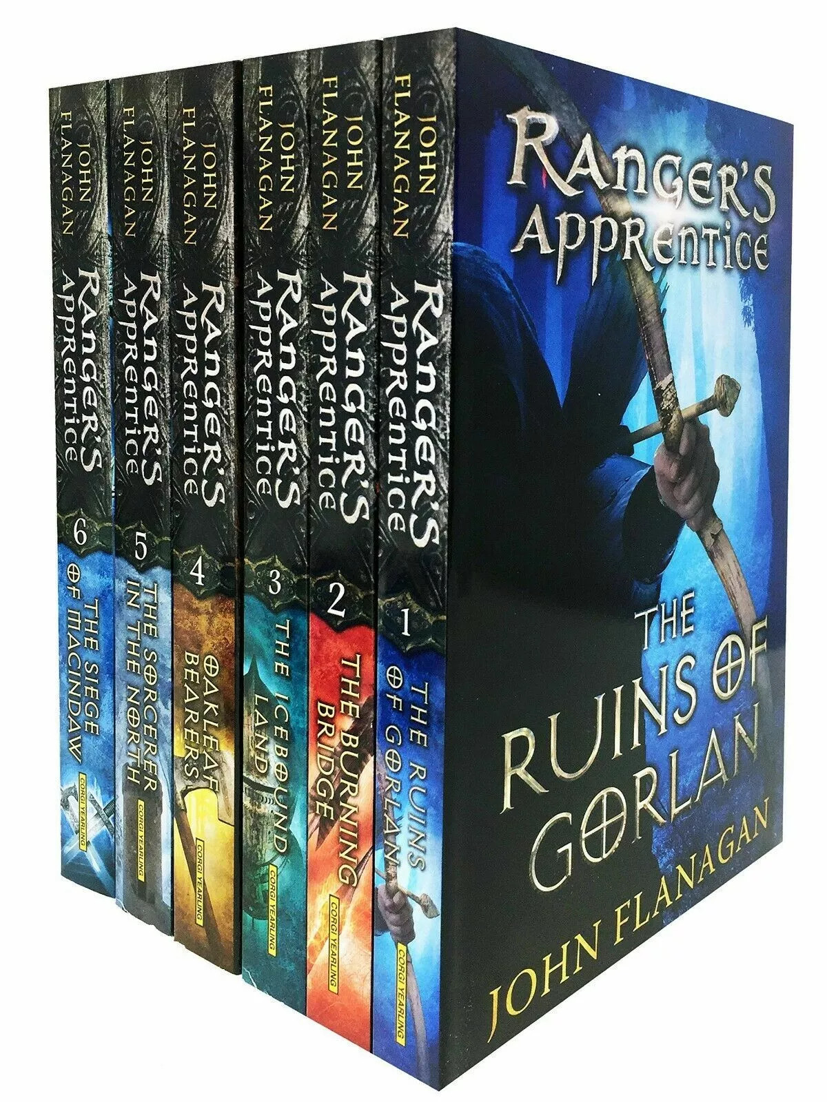 Rangers Apprentice Series 1 John Flanagan Collection 6 Books Set Gorlan,Bearers