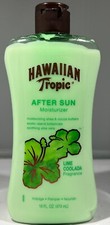  BROKEN CAP Hawaiian Tropic After Sun Moisturizer Lime Coolanda, 16 oz.