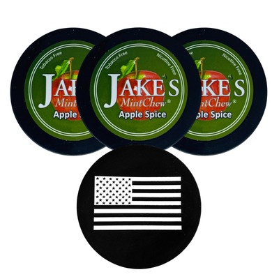 Jake's Mint Herbal Chew Apple 3 Cans & DC Crafts Can Cover