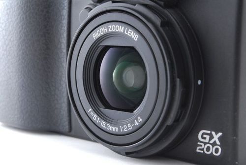 Ricoh GX200 12.1MP Compact Digital Camera Color Black With Battery