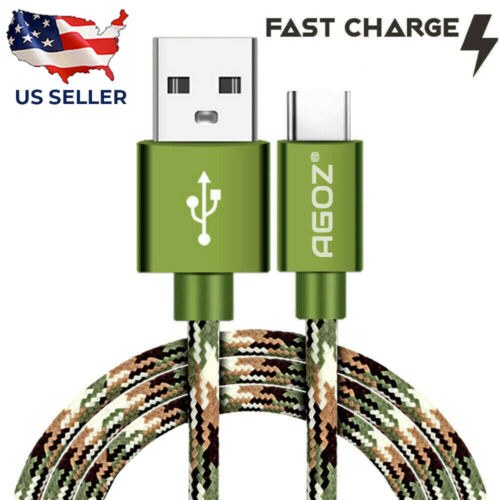 Camo USB-C Cable FAST Charger Cord for iPad Pro Air Samsung Tab A9+ A8 S9 Tablet - Afbeelding 1 van 10