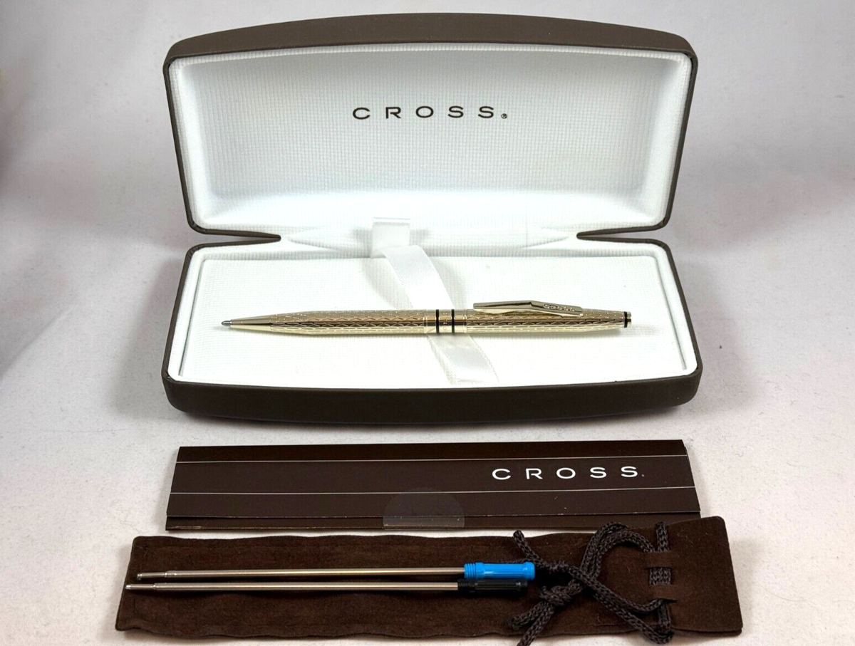 CROSS SPIRE GOLDEN SHIMMER BALLPOINT PEN *BRAND NEW OLD STOCK* +