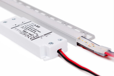 LED Lighting for Wall Niche Aluminium Profile Set | 3000K Warm White IP68 Bathroom