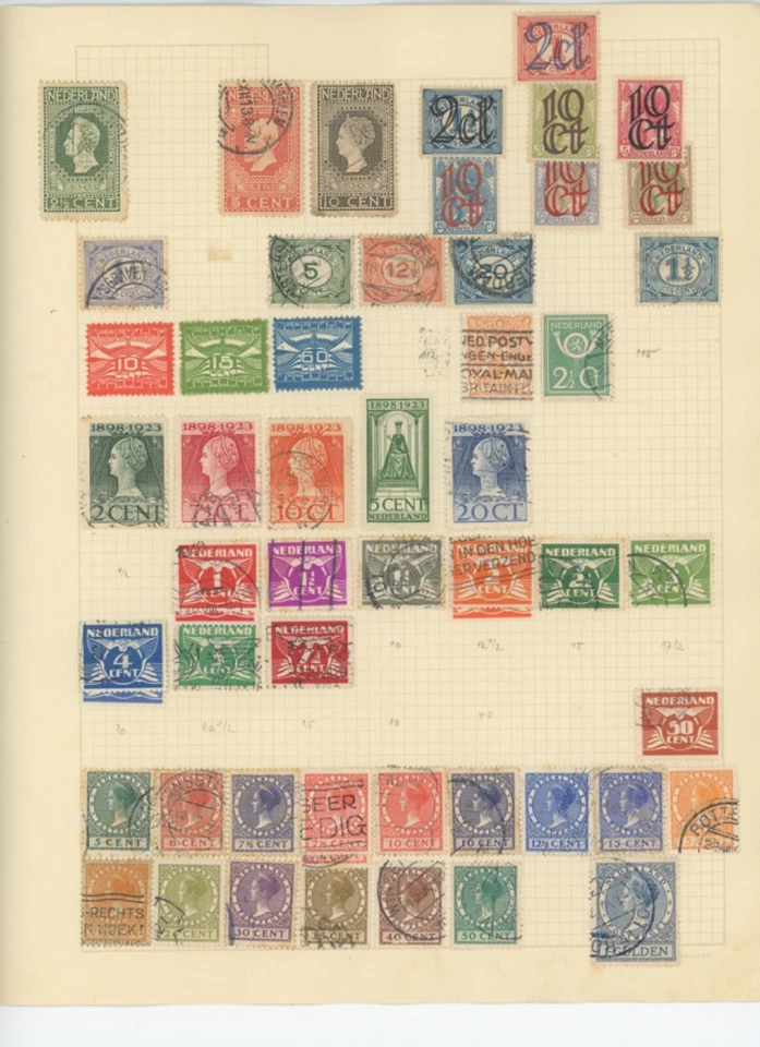 Netherlands stamp collection and Dutch used 495 stamps  duplicates cv 455 (mb33 - Image 2 of 4