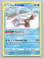 Hisuian Avalugg 048/189 Astral Radiance Rare Non-Holo