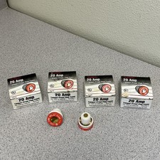 16 PLUG FUSES TYPE S 20 AMP Time Delay - Replaces Type SL Fuse - BRAND NEW