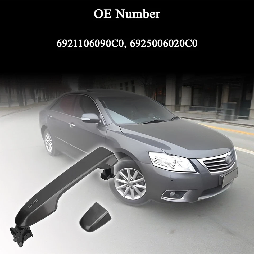 Ручка задней внешней двери для 2012-2017 Toyota Camry серая металлик цвет 1 шт. - Изображение 4 из 4