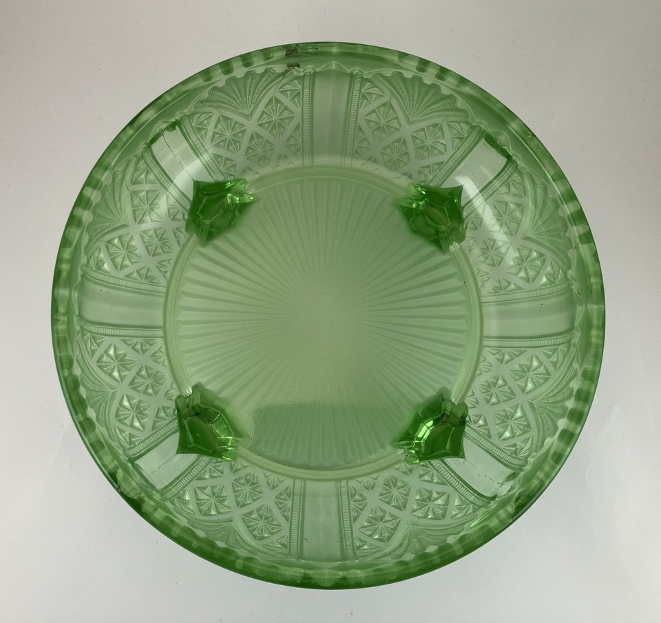 vintage-green-pressed-glass-footed-fruit-bowl-ebay-uk
