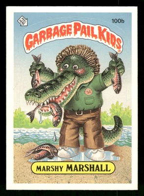 1986 Topps Garbage Pail Kids Series 3 #100b Marshy Marshall