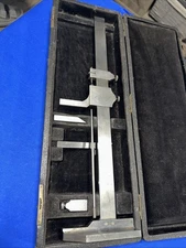 Vintage Starrett #454 12" Vernier Height Gage In Original Case!