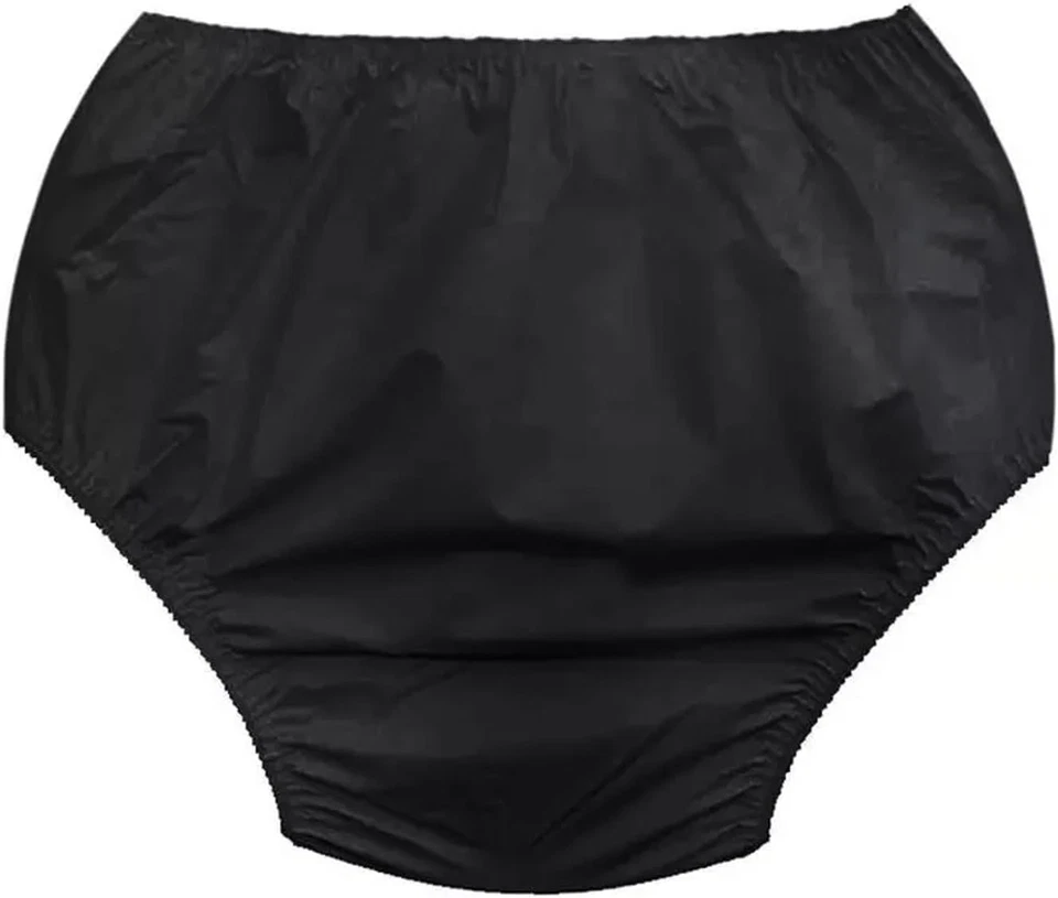 ITRONIK Unisex Nylon Plain Boxer Waterproof Incontinence Briefs Pants Knickers Underwear