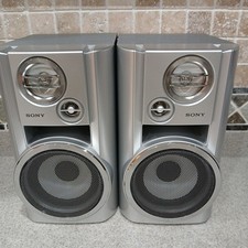 Sony SS-CHP7 3-Way Bass Reflex Bookshelf Silver Speakers Excellent Condition
