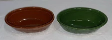 Taylor & Smith Ovenware Oval Baking Dishes Green + Brown Genuine Oven Serve Ware
