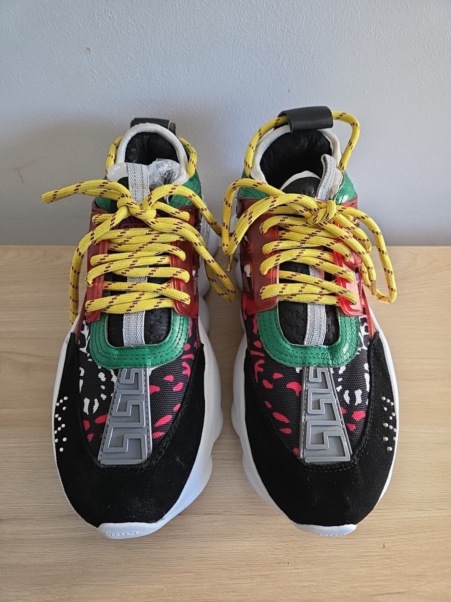 Gianni Versace Chain Reaction Black/ Red Lace Top Size EUR 42/12