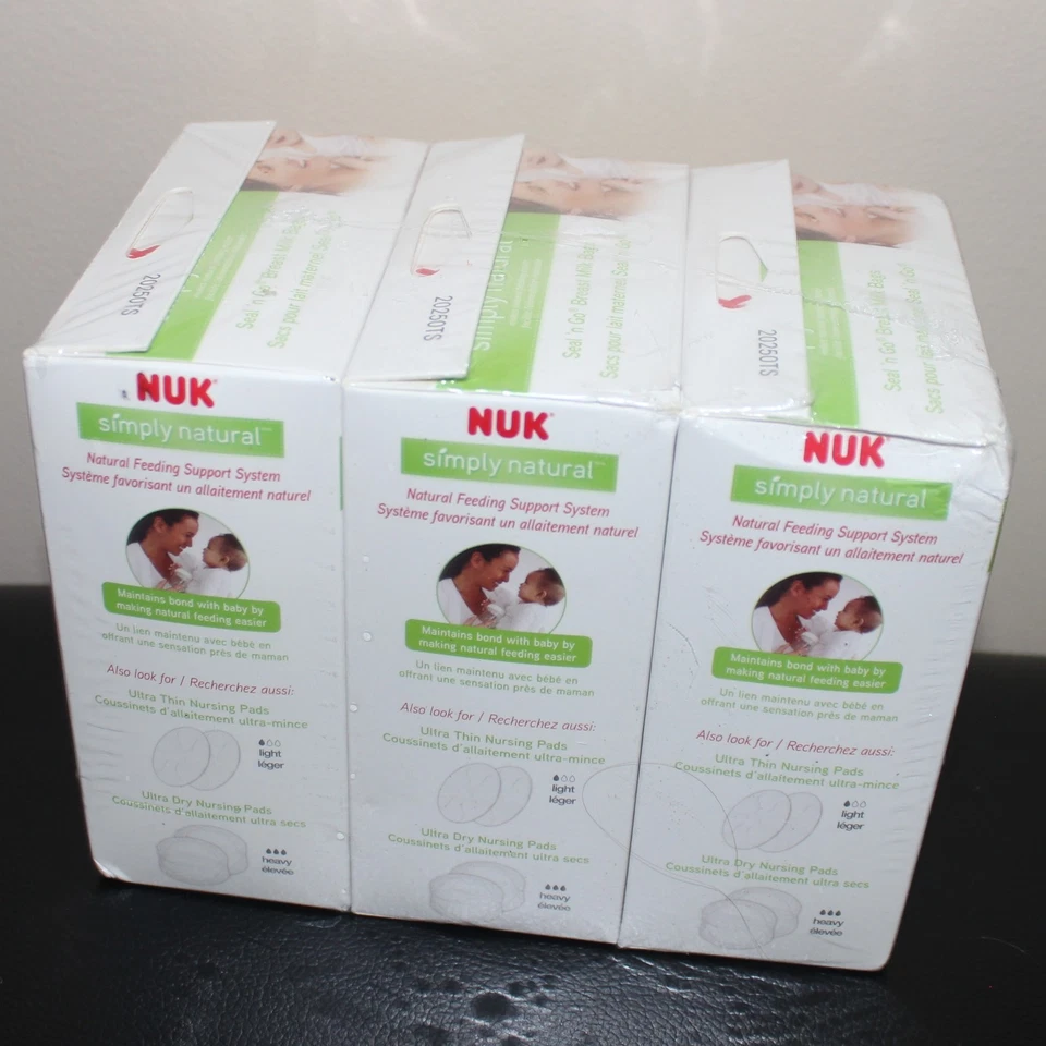 Lote de 150 bolsas de leche materna NUK Seal 'N Go simplemente bolsas de almacenamiento natural Foto 4 de 4