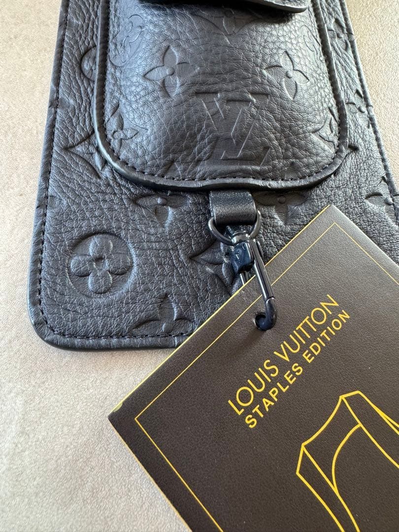 Louis Vuitton Monogram Embossed Mid Layer S Used Rare 2605TK image 6
