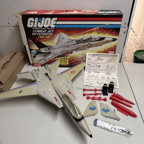 Funskool Skystriker XP-14F 1992 G.I. JOE cmpte blueprint parachute FREE SHIPPING