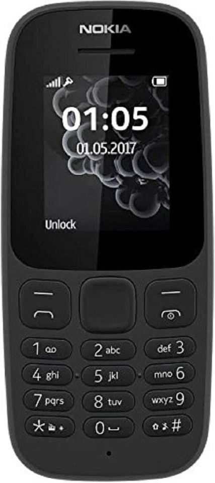 Nokia 105 Doble Sim Nuevo Negro Desbloqueado 4ta Edición Foto 4 de 4