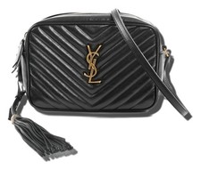 Saint Laurent 574494 Lou Camera Bag Shoulder Bag Black 6612 Authentic Women