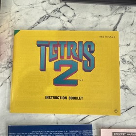 🔥 Tetris 2 Nes Complete Nintendo Entertainment System Tested & Working 🔥