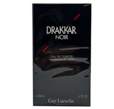 DRAKKAR NOIR BY GUY LAROCHE 6.7 OZ / 200 ML EDT SPRAY FOR MEN  VINTAGE 