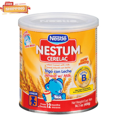 Nestle Nestum Cerelac Wheat Infant Cereal with Milk 14.1 oz. Canister