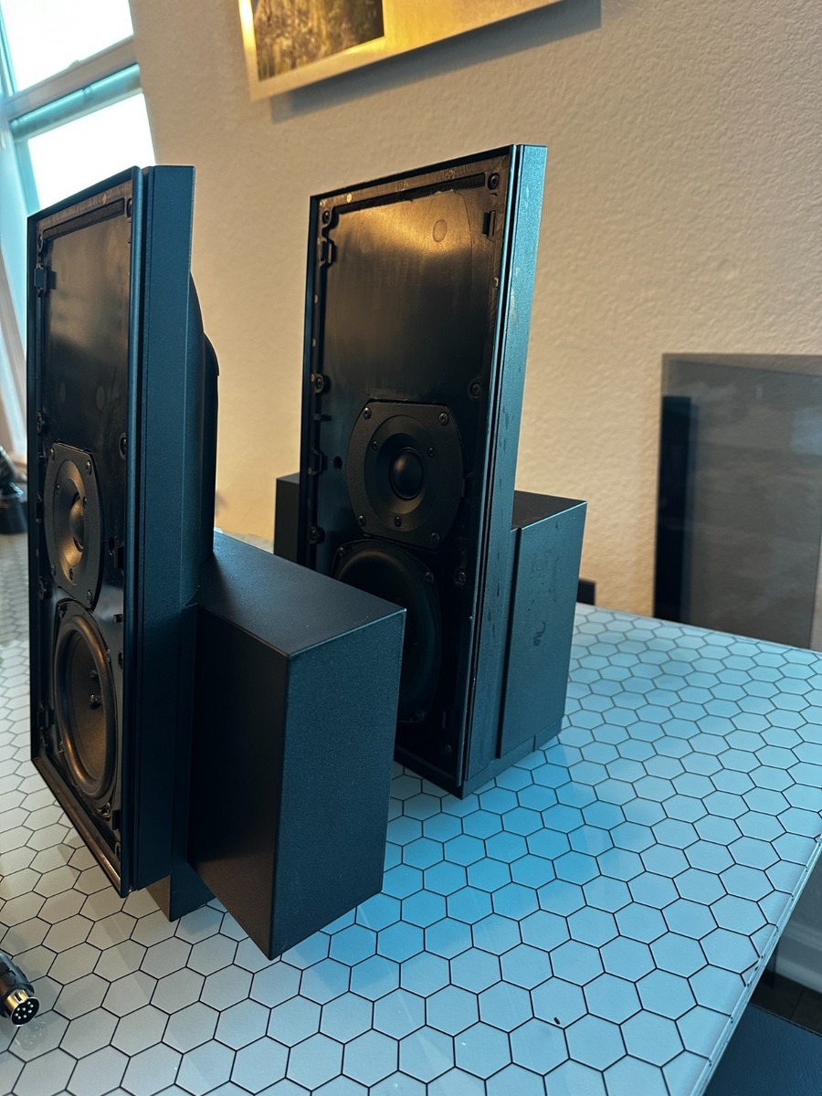 B&O Bang & Olufsen BeoLab 2500 Stereo Speakers Black with all