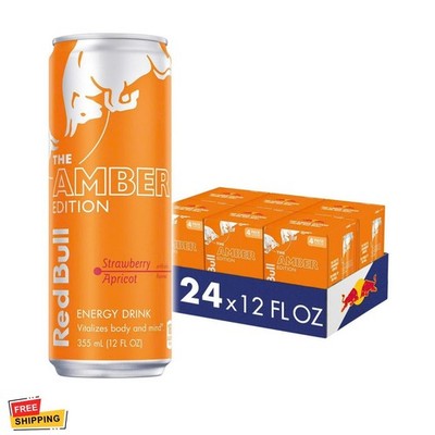 Red Bull Amber Edition Strawberry Apricot Energy Drink 12 fl oz