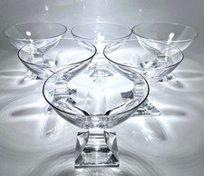 Peill Karat 6 Sektschalen Sektgläser mundgeblasen, handgeschliffen H.: 9,5 cm