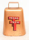 Vintage TEXAS TECH  Red Raiders NCAA Football Metal Cow Bell — photo 1