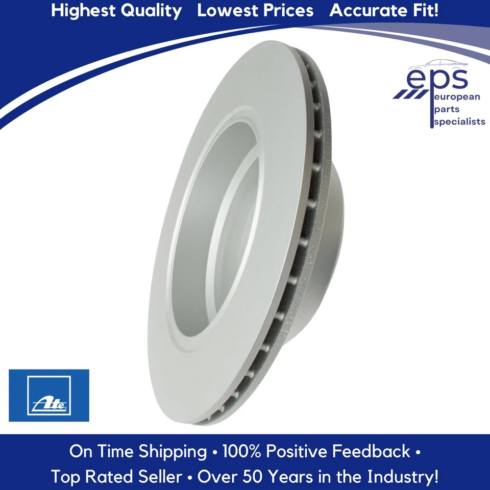 BMW X5 2002-06 disco de freno trasero rotor alemán Ate recubierto Alemania 34 21 6 756 849 Foto 2 de 4